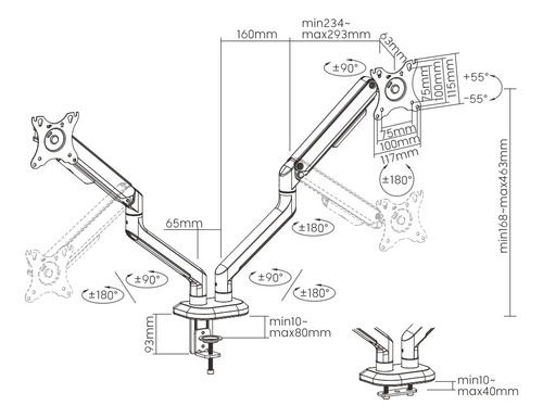 Soporte Para Monitor Doble