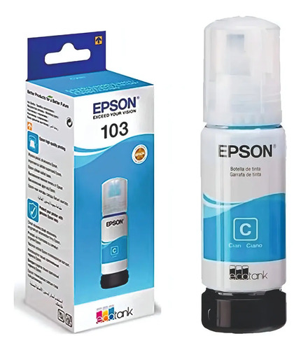 Botella de Tinta EcoTank 103 Cyan