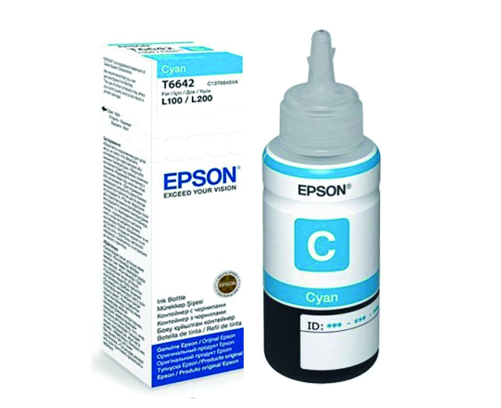 [T664220-AL] Botella de Tinta Epson a granel 70ml color cyan