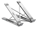Soporte y HUB Unitek para Notebook aluminio plegable