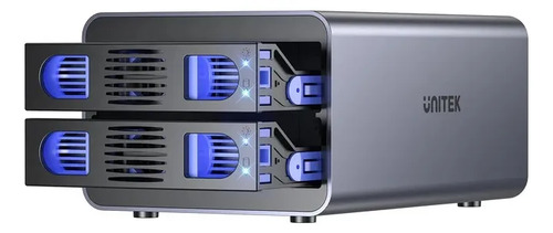 [S1308B] Gabinete Externo Dual Unitek USB 3.0 para 2 discos con RAID