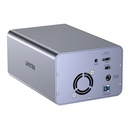 Gabinete Externo Dual Unitek USB 3.0 para 2 discos con RAID
