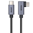 Cable Unitek USB-C a USB-C 90 grados PD 100w 1m
