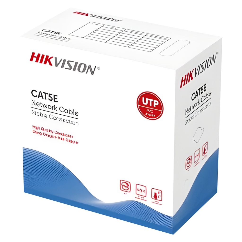 [DS-1LN5EUEC0] Cable UTP Interior Hikvision Cat5E 305m - cobre