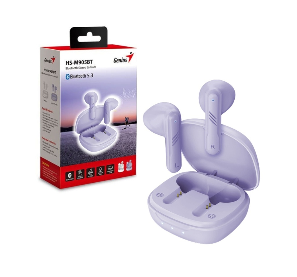 [HS-M905BT] Auriculares Genius TWS HS-M905BT negro Bluetooth