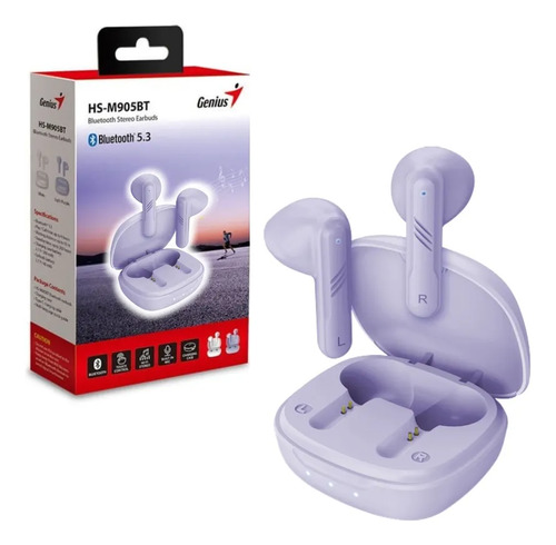 Auriculares TWS Genius HS-M905BT violeta