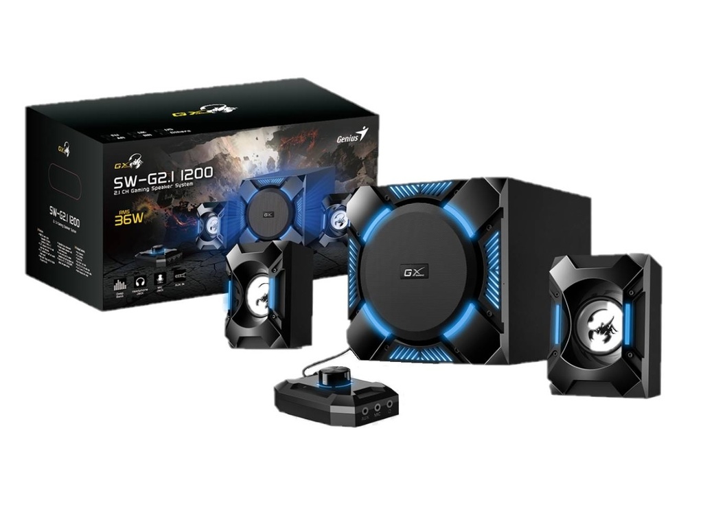 [SW-G2.1 1200] Parlante Genius GX Gaming SW-G2.1 1200