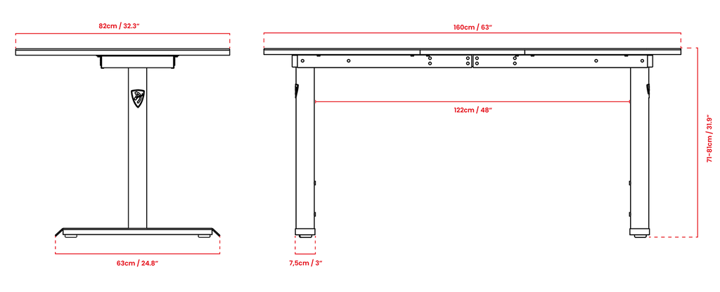 Escritorio Gamer Arozzi Arena negro