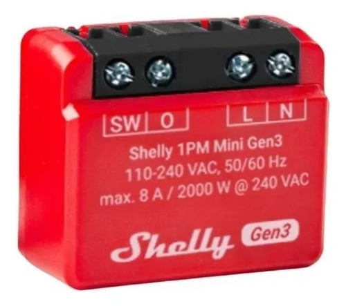 Rele Medición Consumo Wi-Fi Shelly