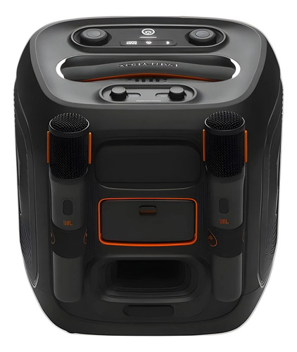 Parlante Portátil Bluetooth Con 2 Micrófonos Y Show De Luces