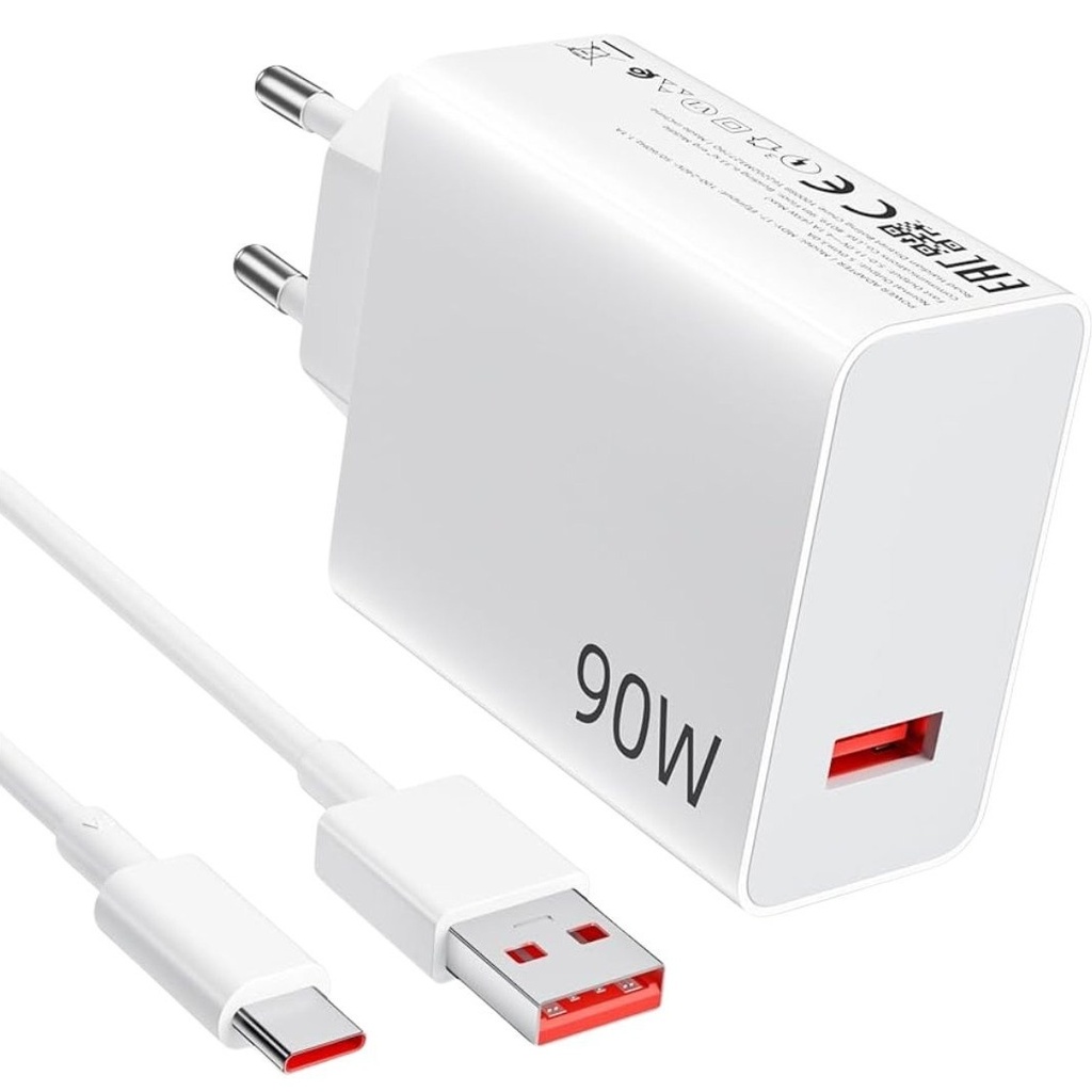 Cargador Xiaomi 90W HyperCharge Combo USB A