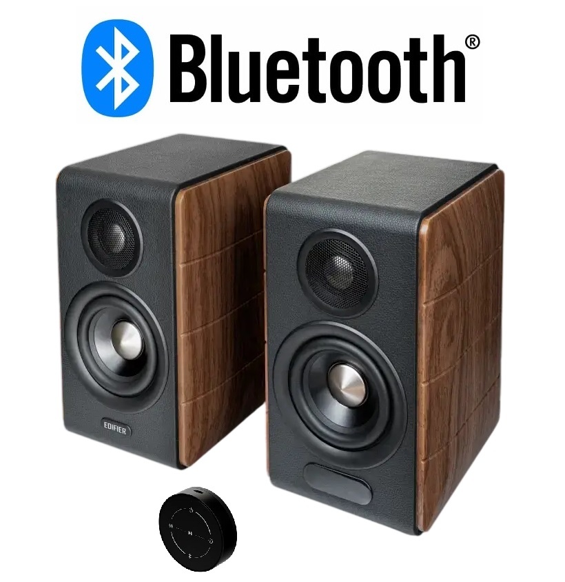 Parlantes Edifier 2.0 S880 MKII Bluetooth nogal