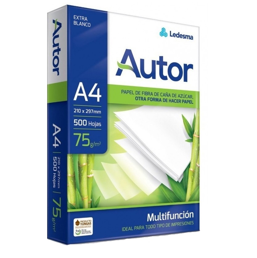 Papel A4 75g Autor