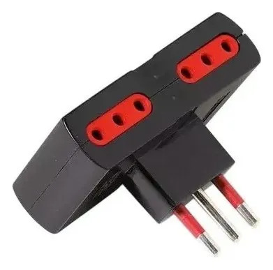 Adaptador 4x3L a Ficha 3L Negro
