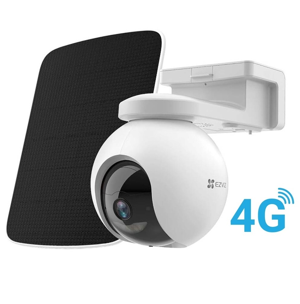 Camara Wifi 6+4G Ezviz EB8 8MP 4K + Panel solar