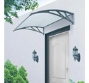Paso de alero de 120x80 cm con soporte de plastico negro