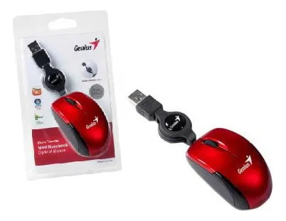 Mini Mouse Genius Retractil USB rojo