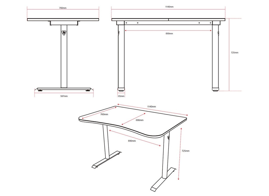Escritorio Para PC Arozzi Fratello