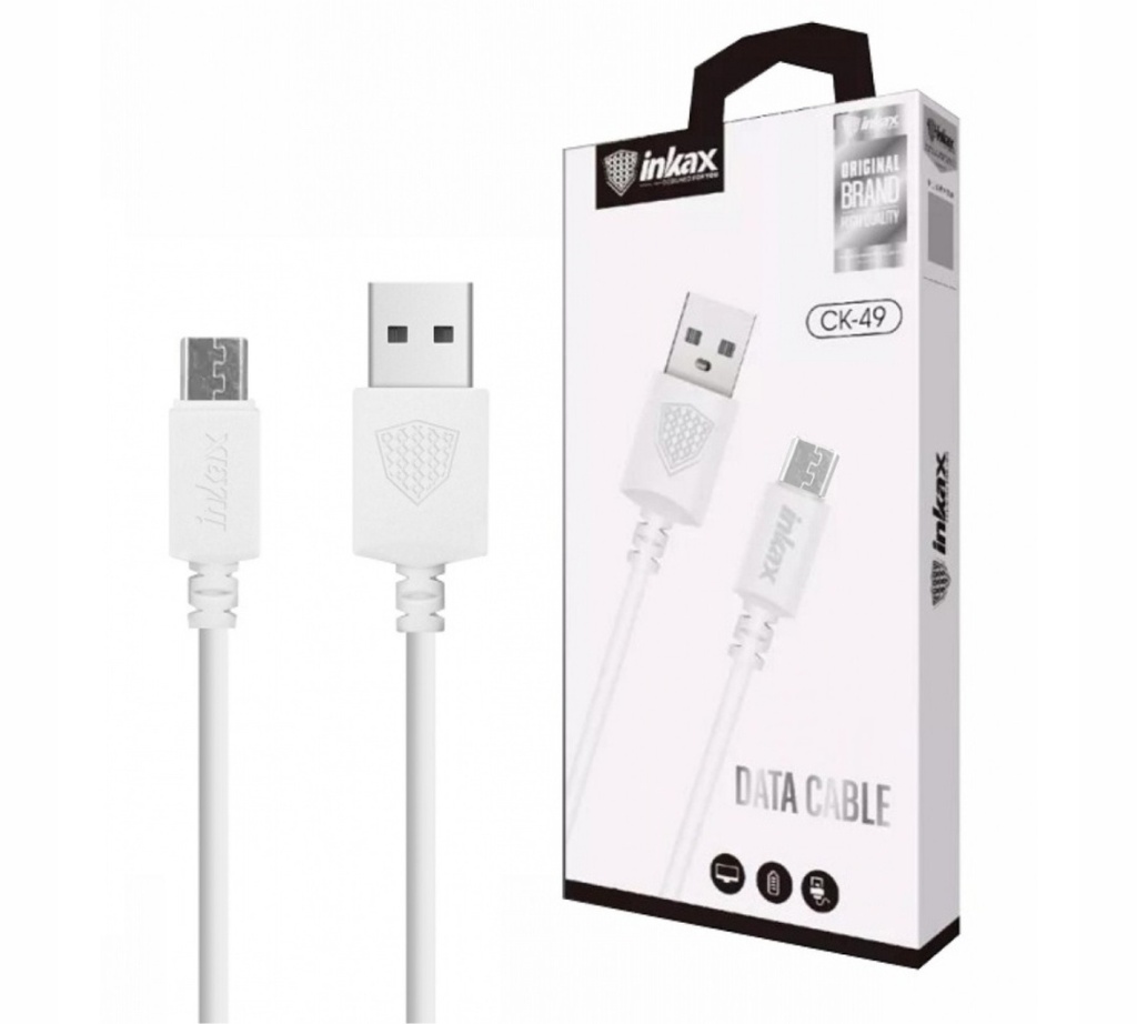 Cable Inkax Micro USB 5a 1m blanco