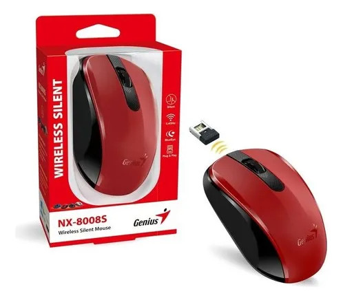 Mouse Inalámbrico Rojo