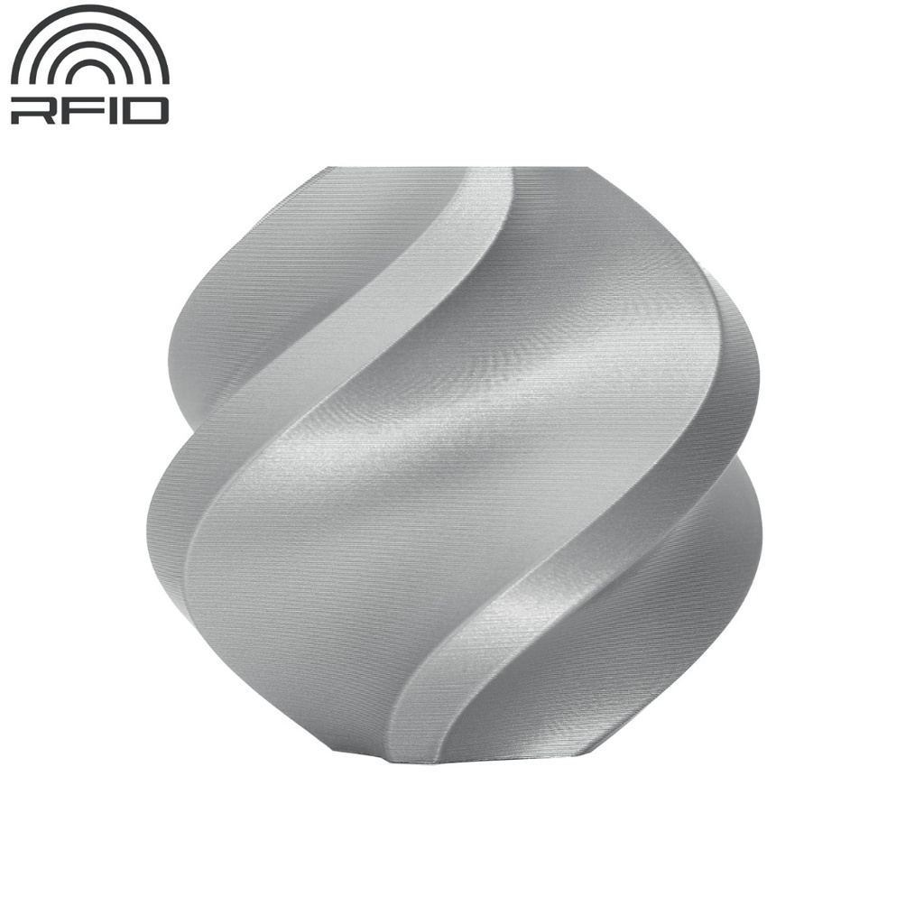Filamento Bambu Lab PLA Basic Plateado