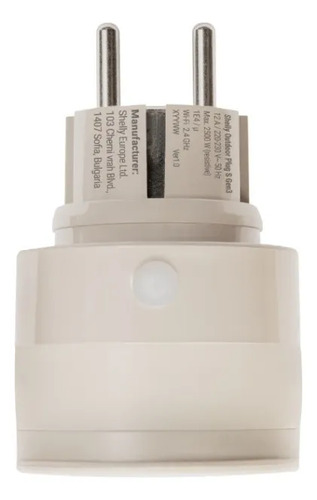 Enchufe Smart Shelly Plug S Gen3 WiFi Exterior