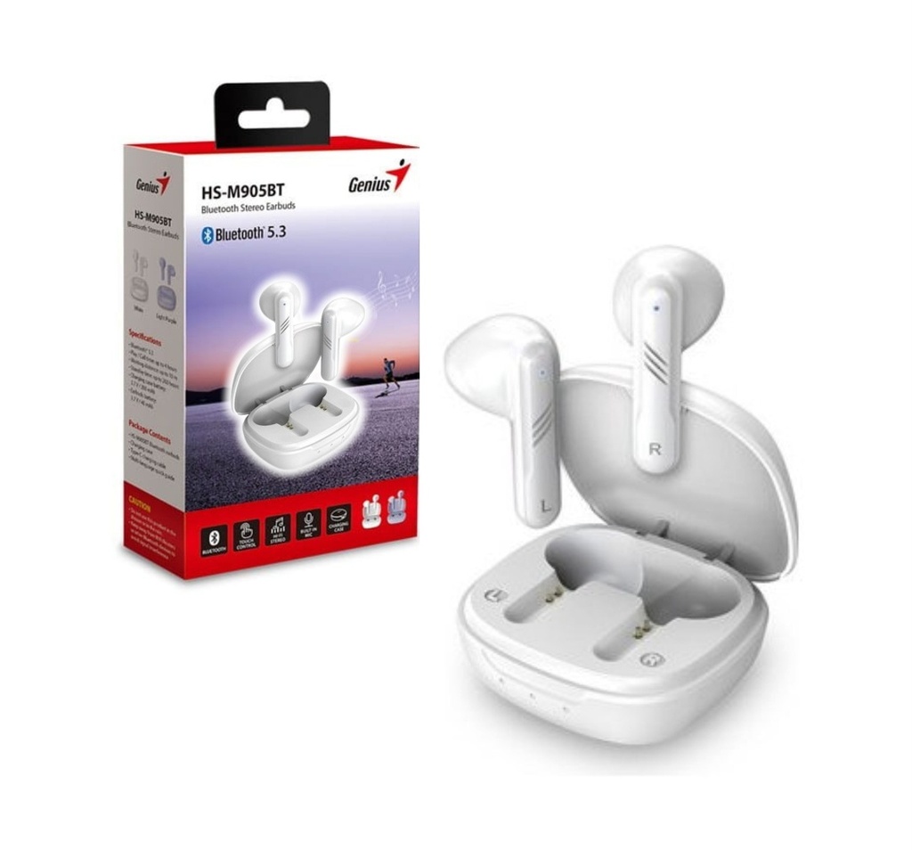 Auriculares Genius TWS HS-M905BT blanco Bluetooth