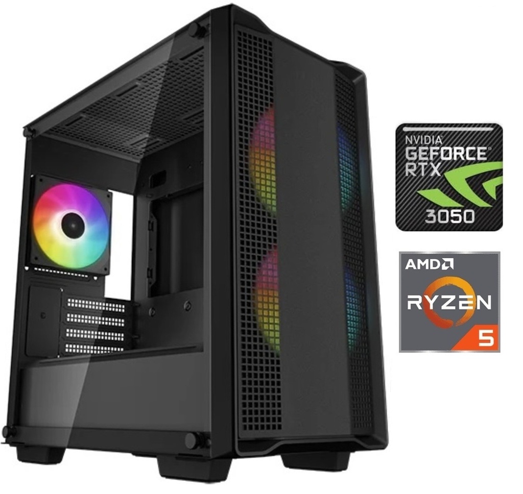 Equipo Gamer con Procesador AMD Ryzen 5 5500 y Tarjeta de Video RTX 3050 6GB