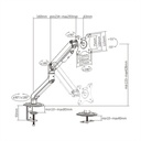 Soporte brazo para monitor hasta 32''