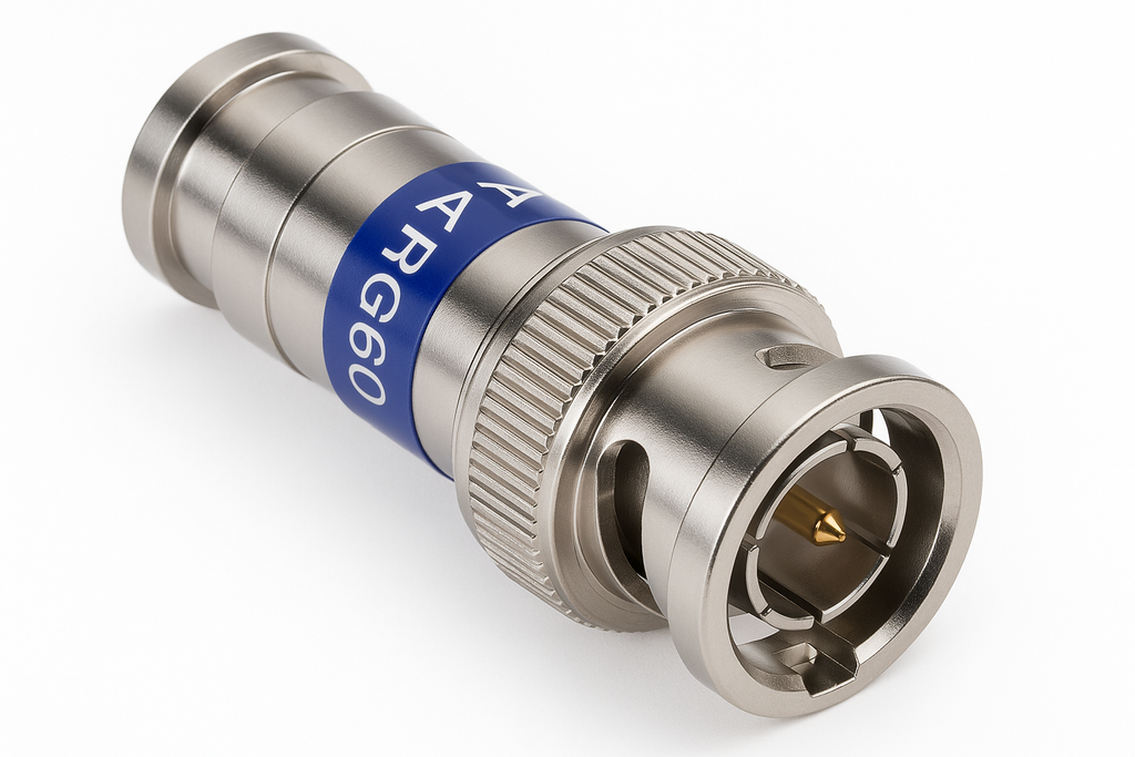 20 CONECTORES DE COMPRESIÓN BNC PARA RG-6 