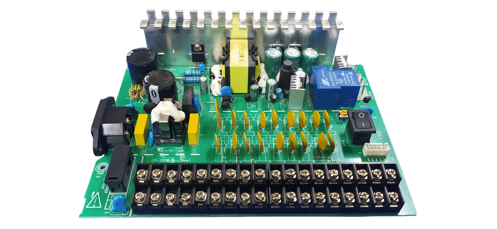 PCB FUENTE BACKUP/UPS 12V 10AMP 18 SALIDAS PROTEGIDAS