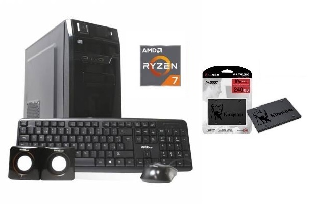 Equipo nuevo AMD Ryzen 7 + disco SSD de 240gb