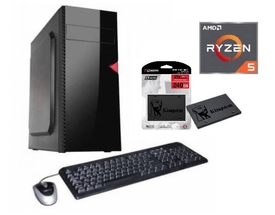 Equipo nuevo AMD Ryzen 5 + disco SSD de 240gb