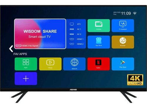 Televisor 55 Pulgadas 4K Sin Bordes