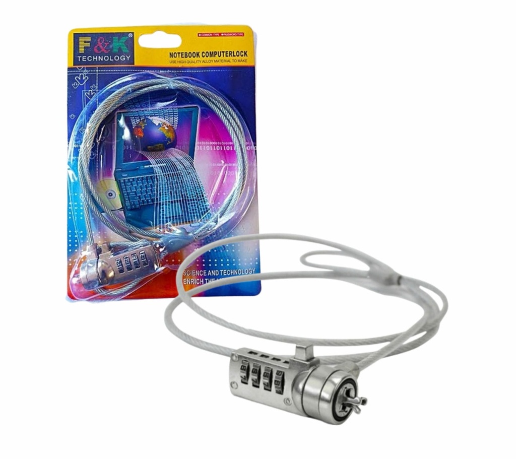 Cable de seguridad para notebook c/ contraseña