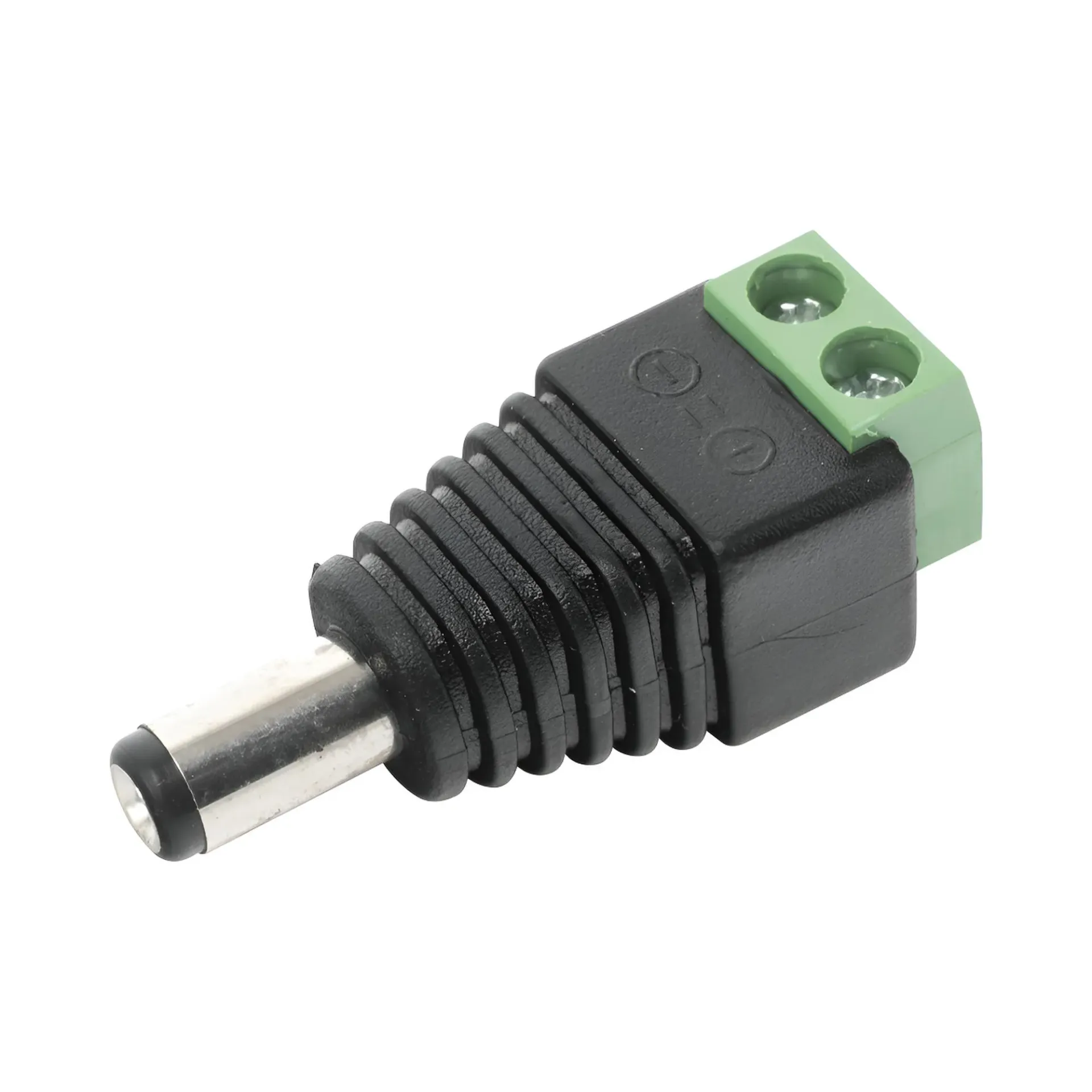 Conector 12v 2.1mm dc macho para CCTV