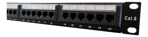 PATCH PANEL 24 Puertos Cat 6E