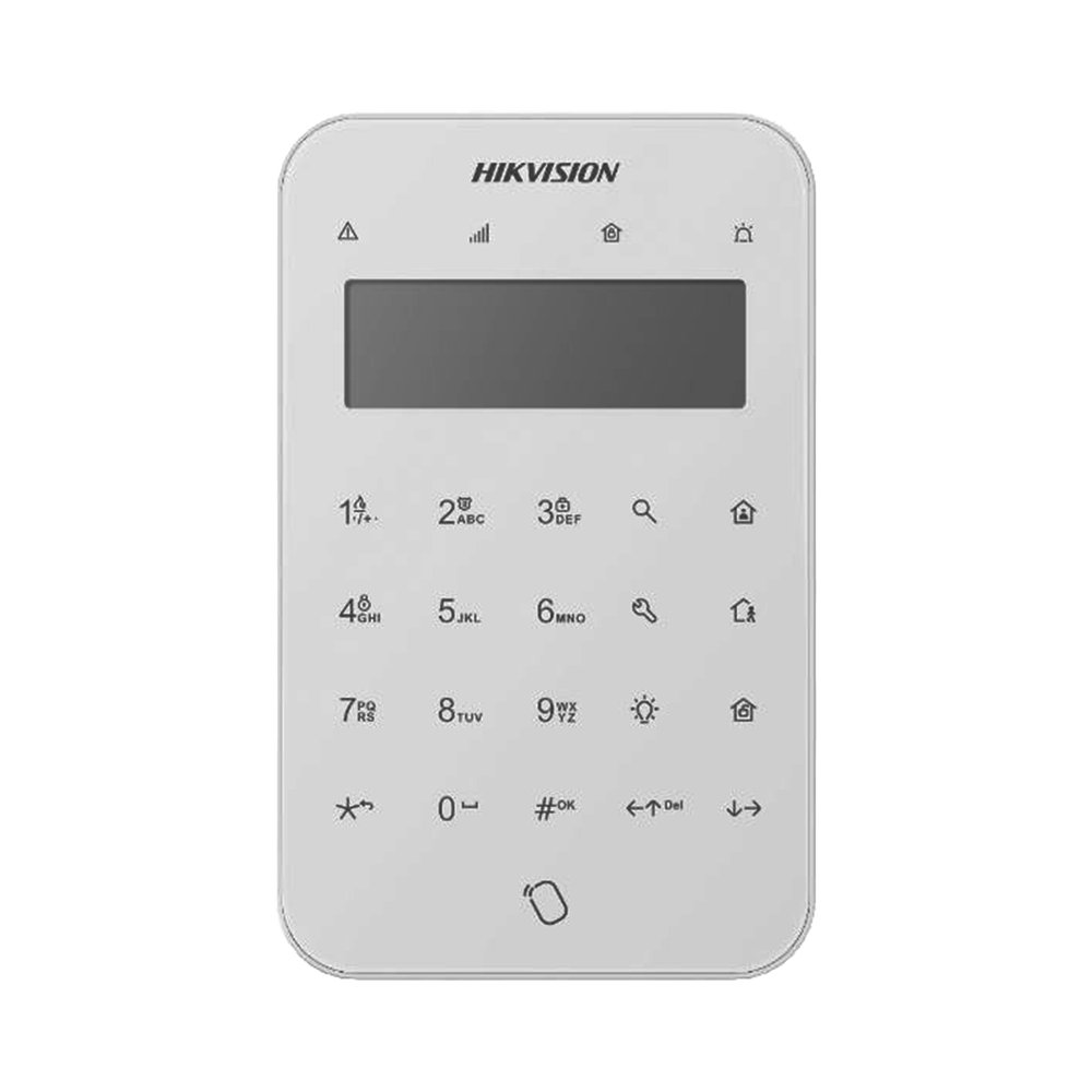 Teclado De Alarma Inalámbrico Ax Pro Hikvision Ds-Pk1-Lt-Wb
