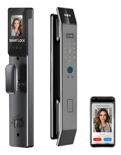 Cerradura Inteligente Con Reconocimiento Facial WiFi Y Tarjeta Lansidun