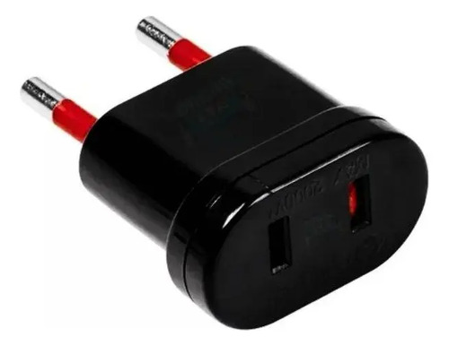 Adaptador Ficha Americana a 2 en Línea con Seguro para Niños