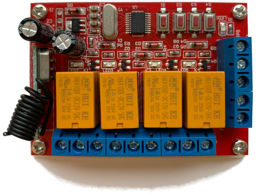 [AH-804J] RECEPTOR INALÁMBRICO 4 CANALES P/BARRERAS